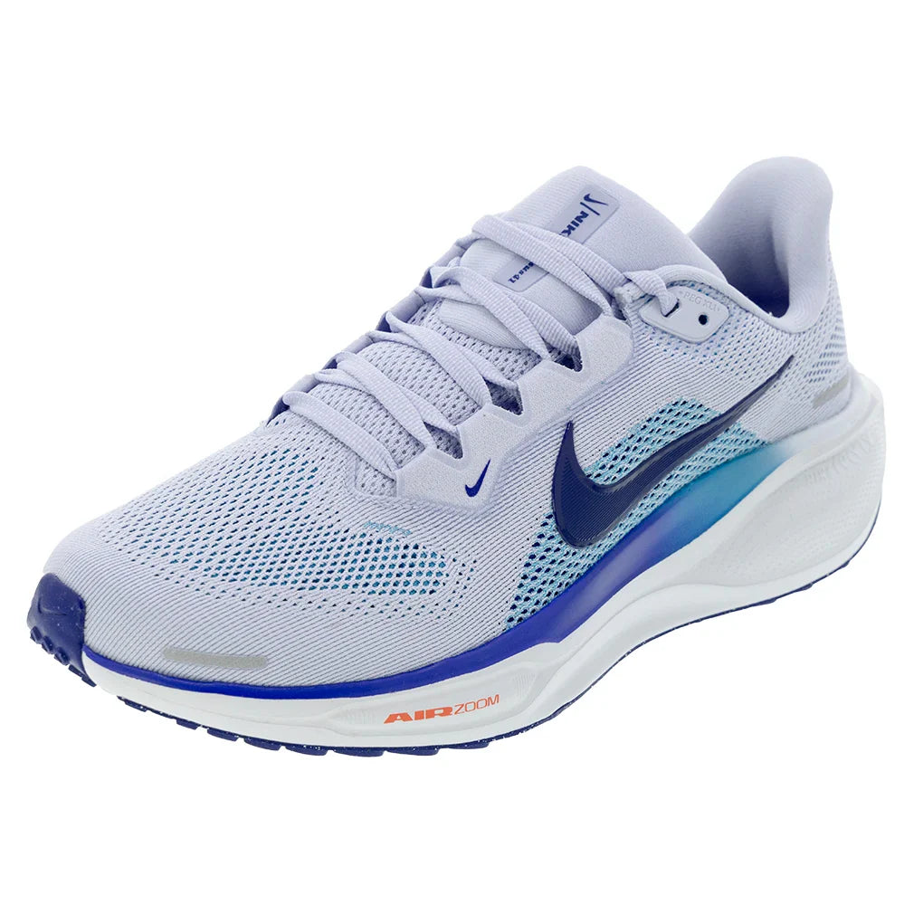 Men's Pegasus 41 Running Shoes Ghost and Blue Void
