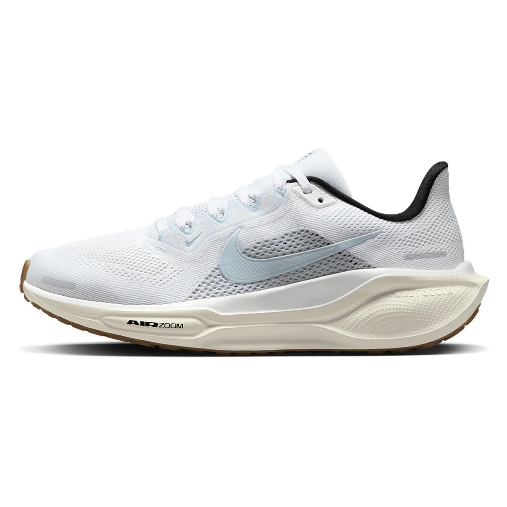 Women's Pegasus 41 Running Shoes White and Blue Tint