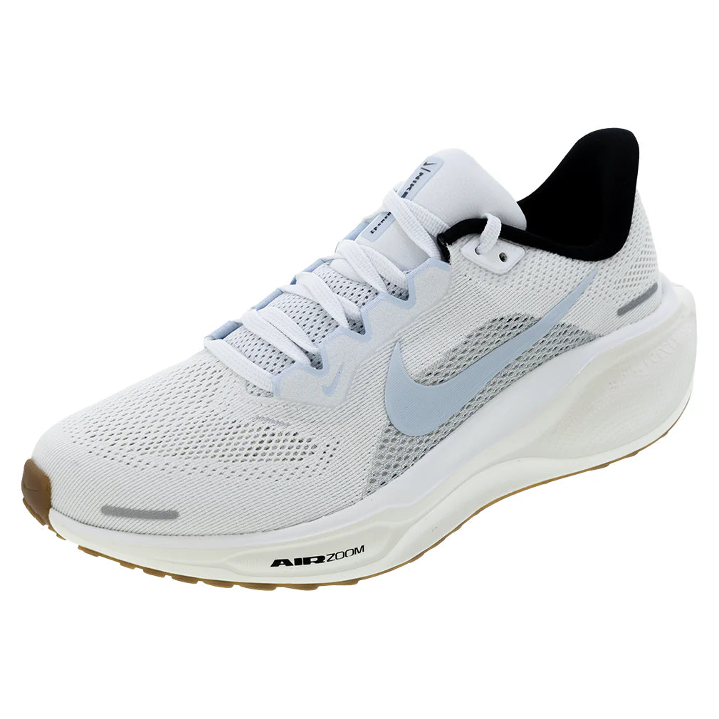 Women's Pegasus 41 Running Shoes White and Blue Tint