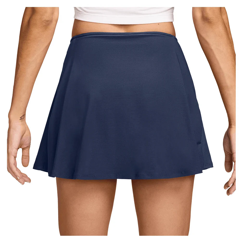 Women's Dri-FIT Victory Flouncy 13 Inch Tennis Skort Midnight Navy and White
