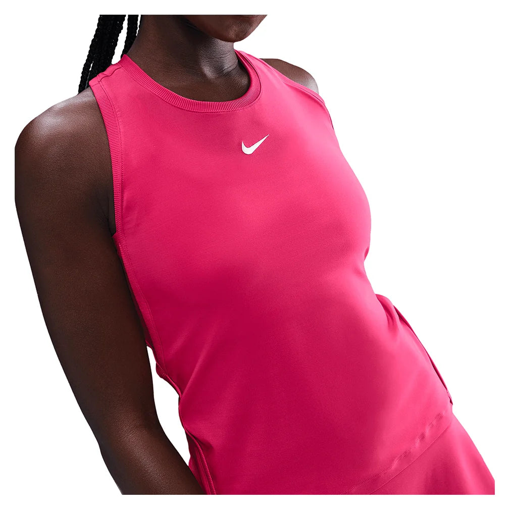 Women's Dri-FIT Victory Tennis Tank Rush Pink and White
