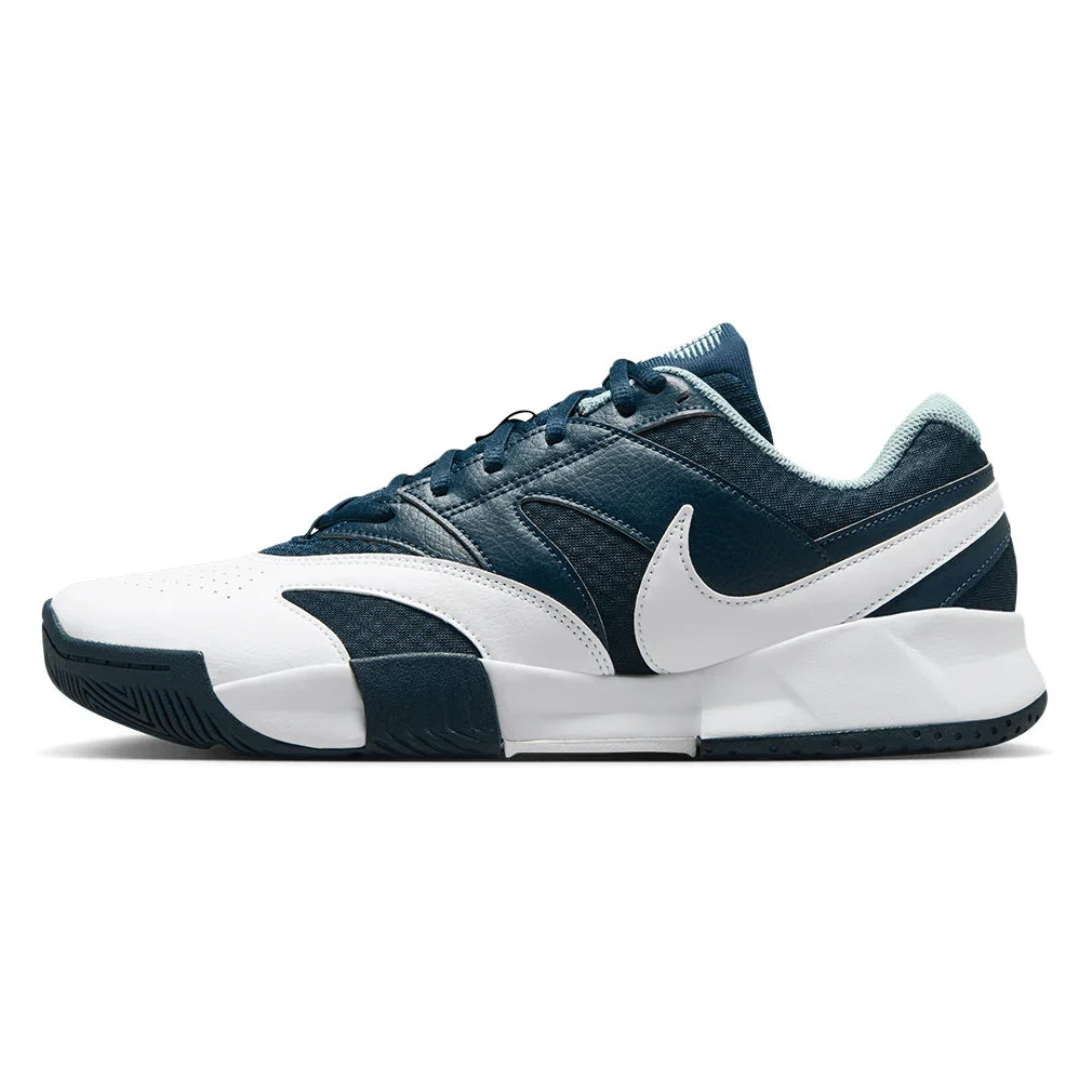 Men's Court Lite 4 Tennis Shoes Armory Navy and White