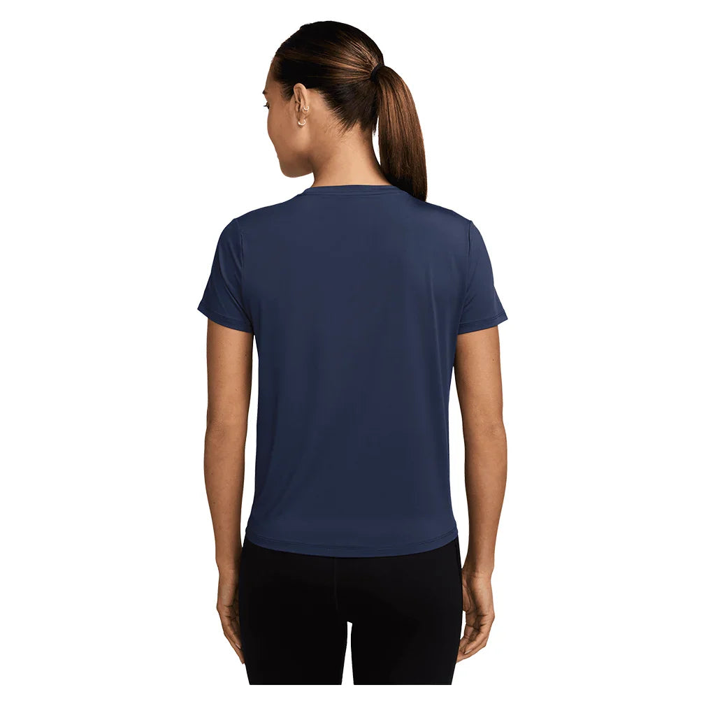 Women's One Classic Dri-FIT Short Sleeve Tennis Top Midnight Navy