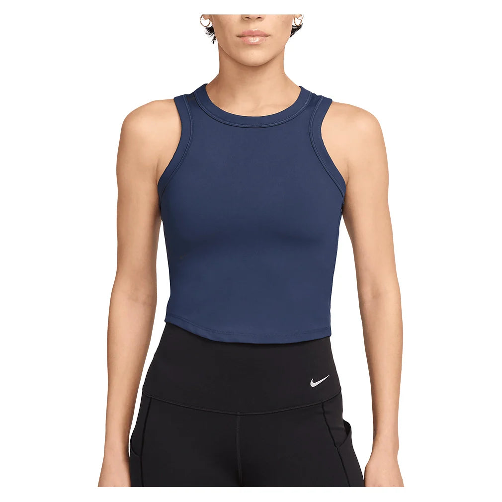 Women's One Fitted Dri-FIT Cropped Training Tank Midnight Navy