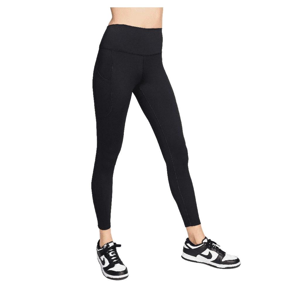 Womens One HIgh-Waisted 7/8 Leggings with Pockets Black