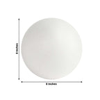 4 Pack 8â€ White StyroFoam Foam Balls For Arts, Crafts and DIY