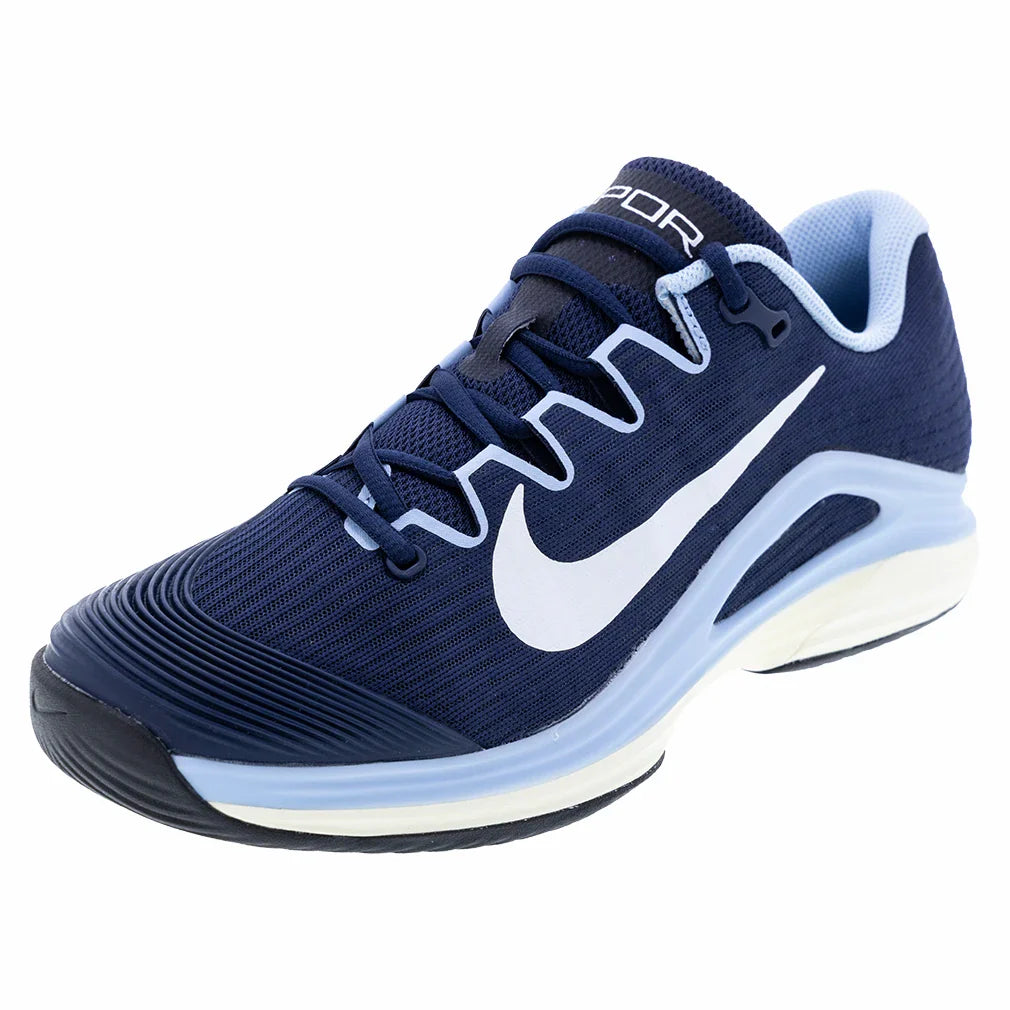 Men's Zoom Vapor 12 Tennis Shoes Midnight Navy and White