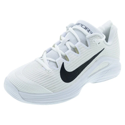 Women's Zoom Vapor 12 Tennis Shoes White and Black