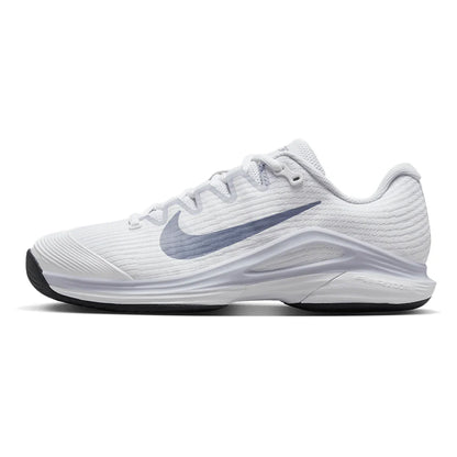 Women's Zoom Vapor 12 Tennis Shoes White and World Indigo