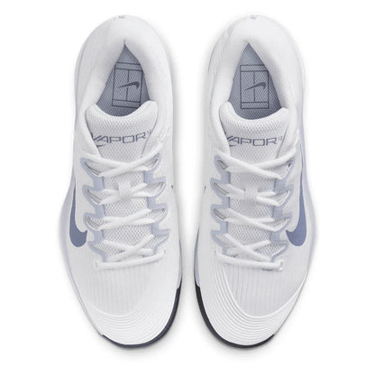 Women's Zoom Vapor 12 Tennis Shoes White and World Indigo
