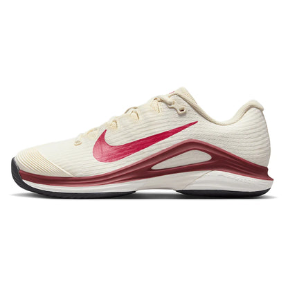 Women's Zoom Vapor 12 Tennis Shoes Pale Ivory and Rush Pink