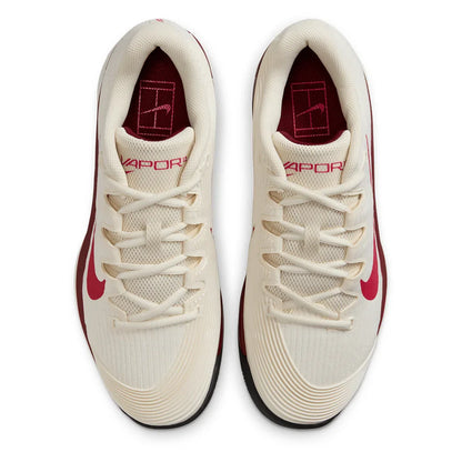 Women's Zoom Vapor 12 Tennis Shoes Pale Ivory and Rush Pink
