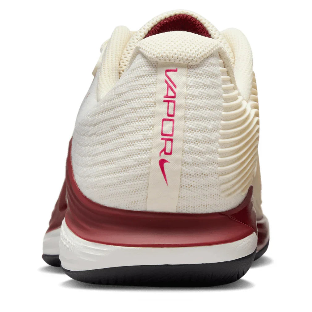 Women's Zoom Vapor 12 Tennis Shoes Pale Ivory and Rush Pink