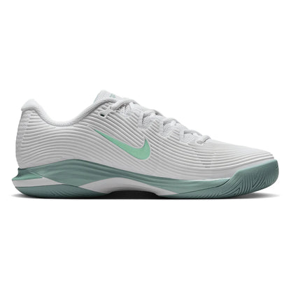 Women's Zoom Vapor 12 Tennis Shoes White and Mint Foam