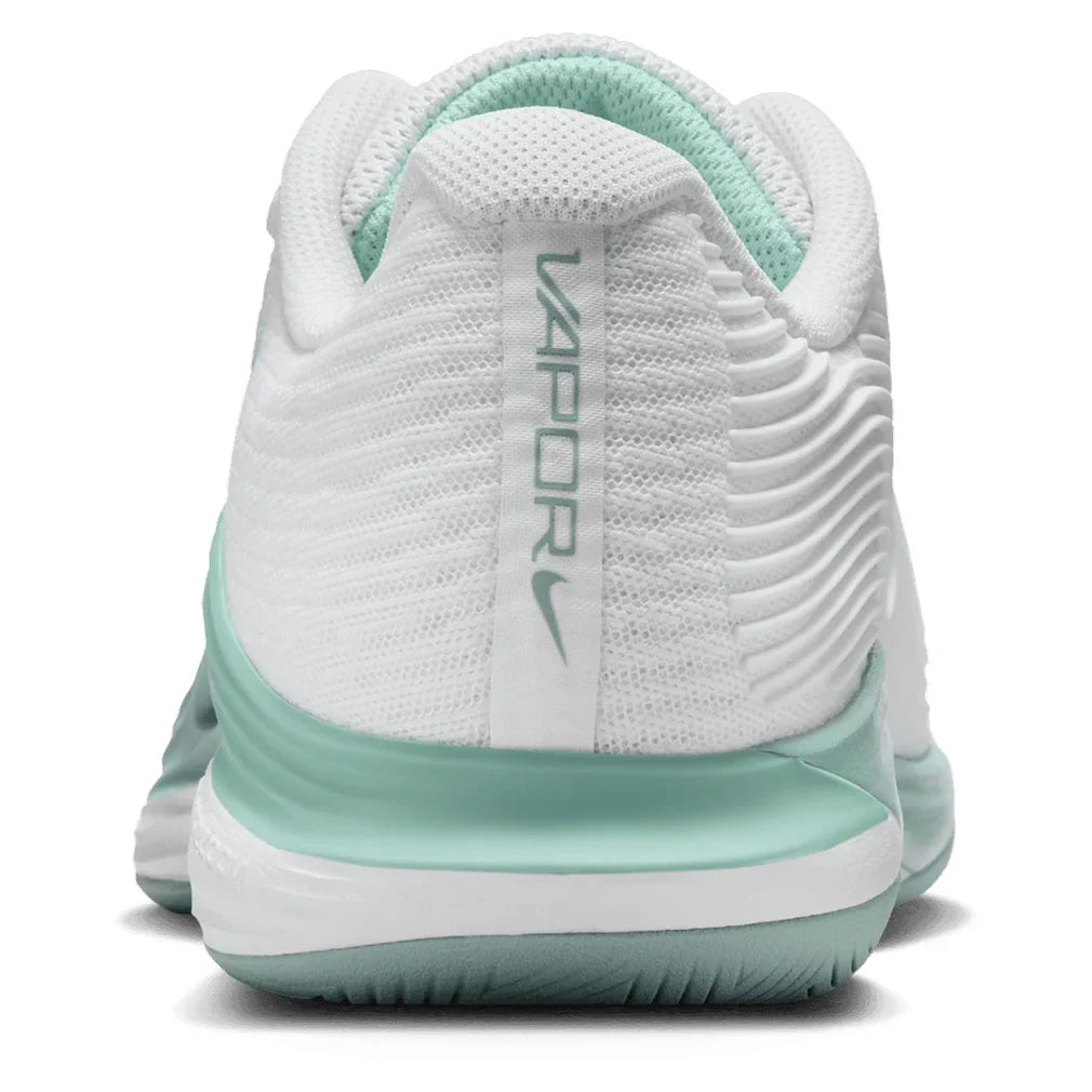 Women's Zoom Vapor 12 Tennis Shoes White and Mint Foam