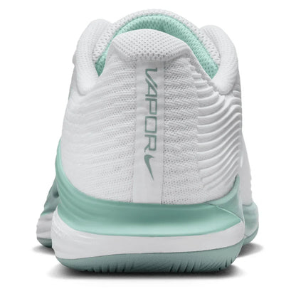 Women's Zoom Vapor 12 Tennis Shoes White and Mint Foam
