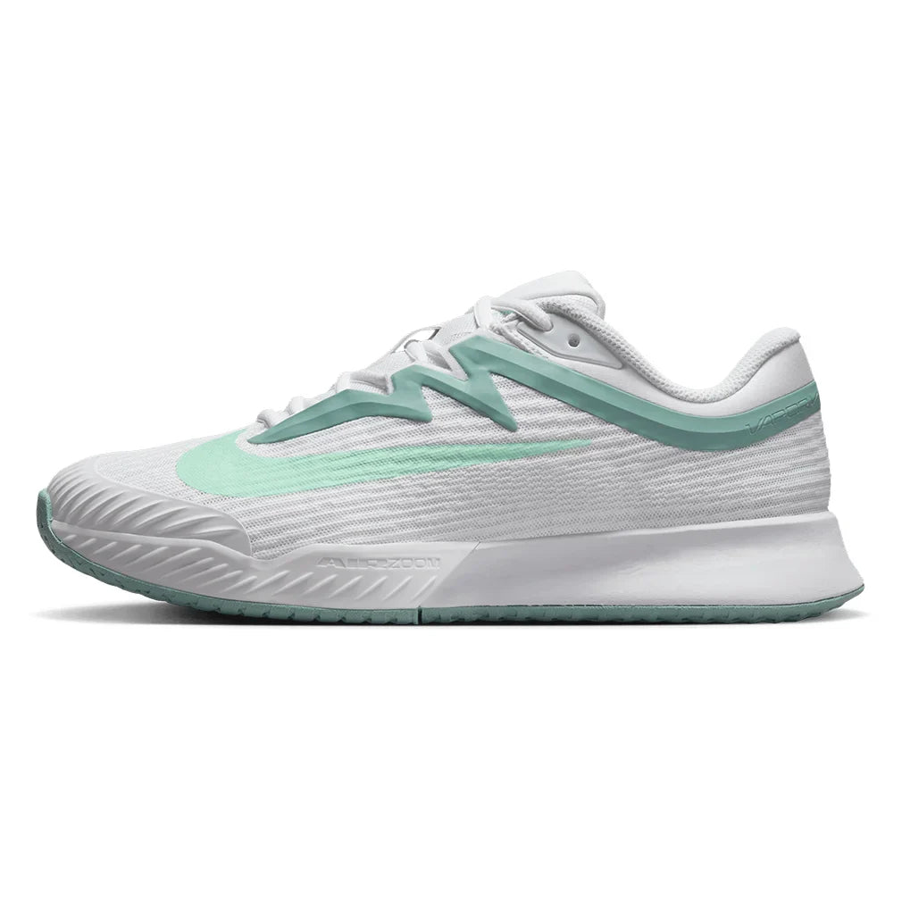 Women's Zoom Vapor Pro 3 Tennis Shoes White and Mint Foam
