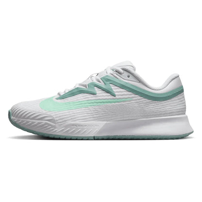 Women's Zoom Vapor Pro 3 Tennis Shoes White and Mint Foam