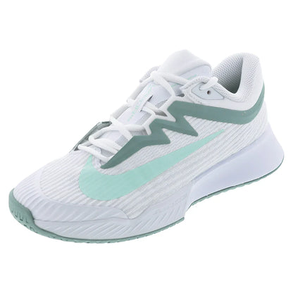 Women's Zoom Vapor Pro 3 Tennis Shoes White and Mint Foam