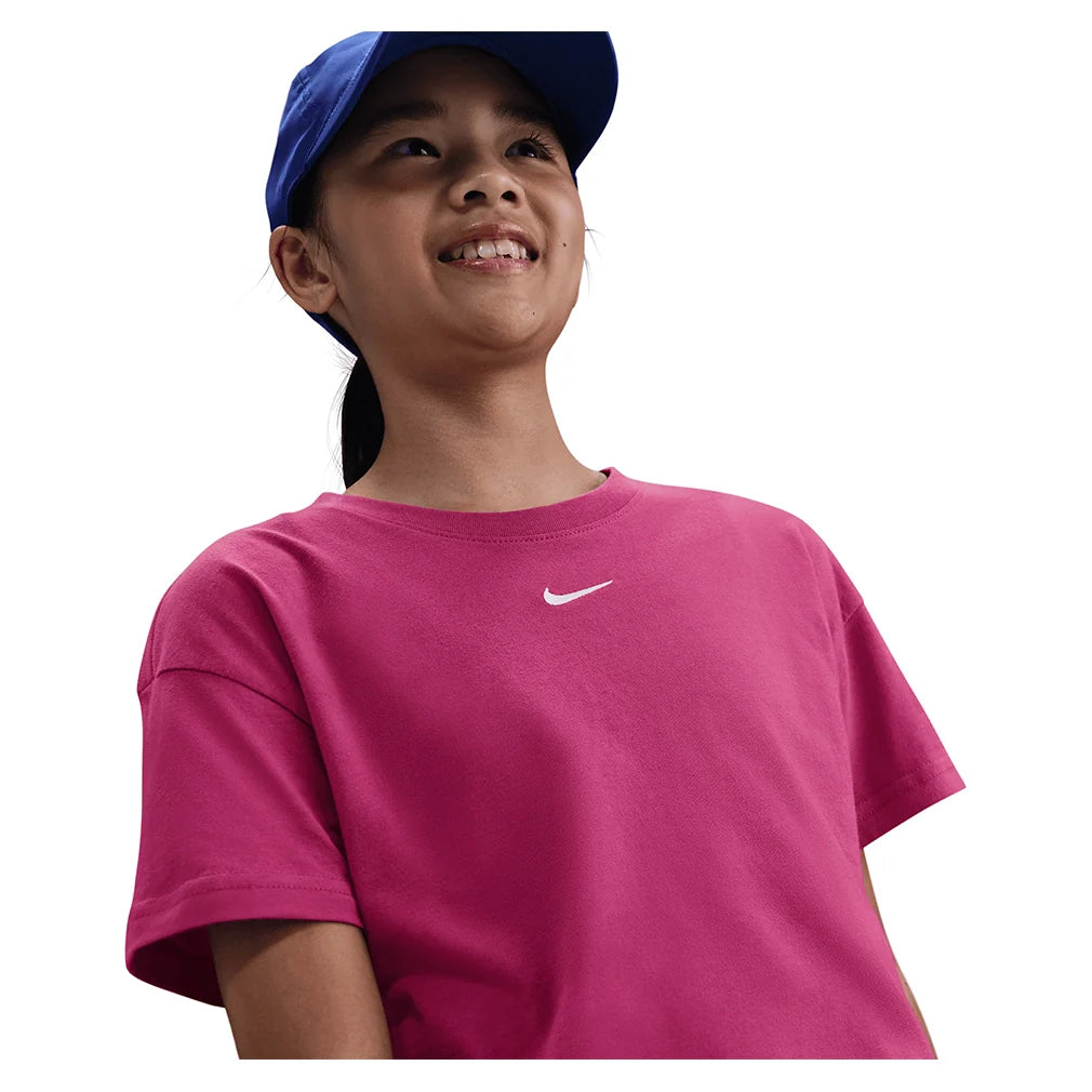 Girls' Sportswear Essential T-Shirt Sweet Beet