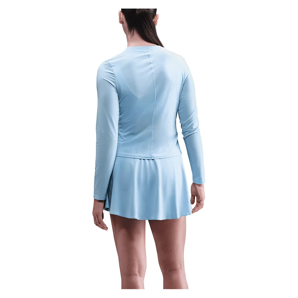 Women's Court Dri-FIT Advantage Mid-Layer Tennis Top Celestine Blue