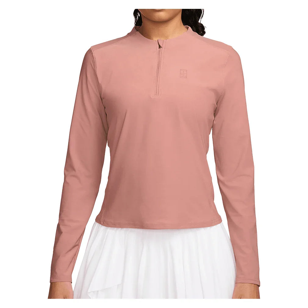 Women's Court Dri-FIT Advantage Midlayer Long Sleeve Tennis Top Red Stardust