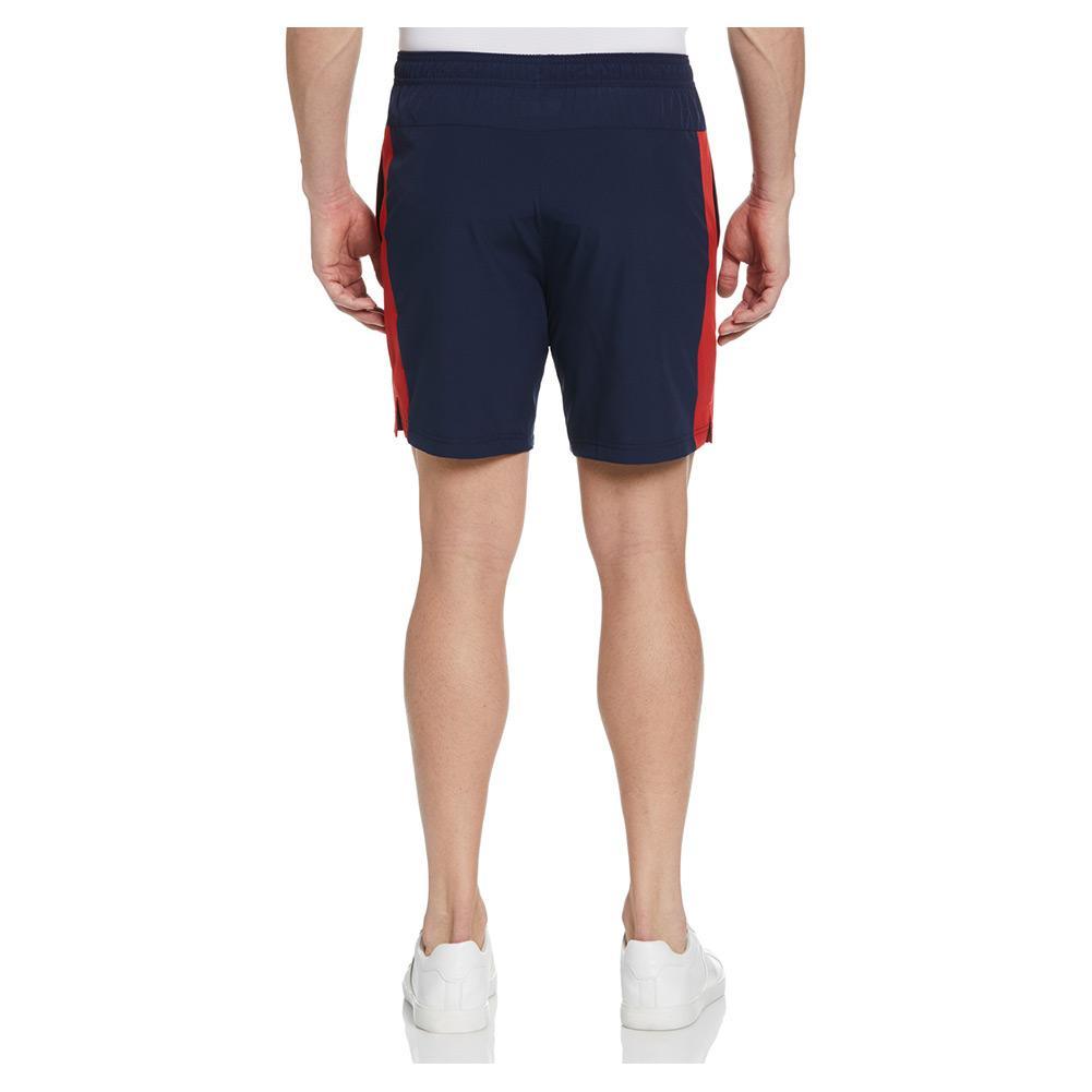 Men's Blocked Pull-On Tennis Short Peacoat