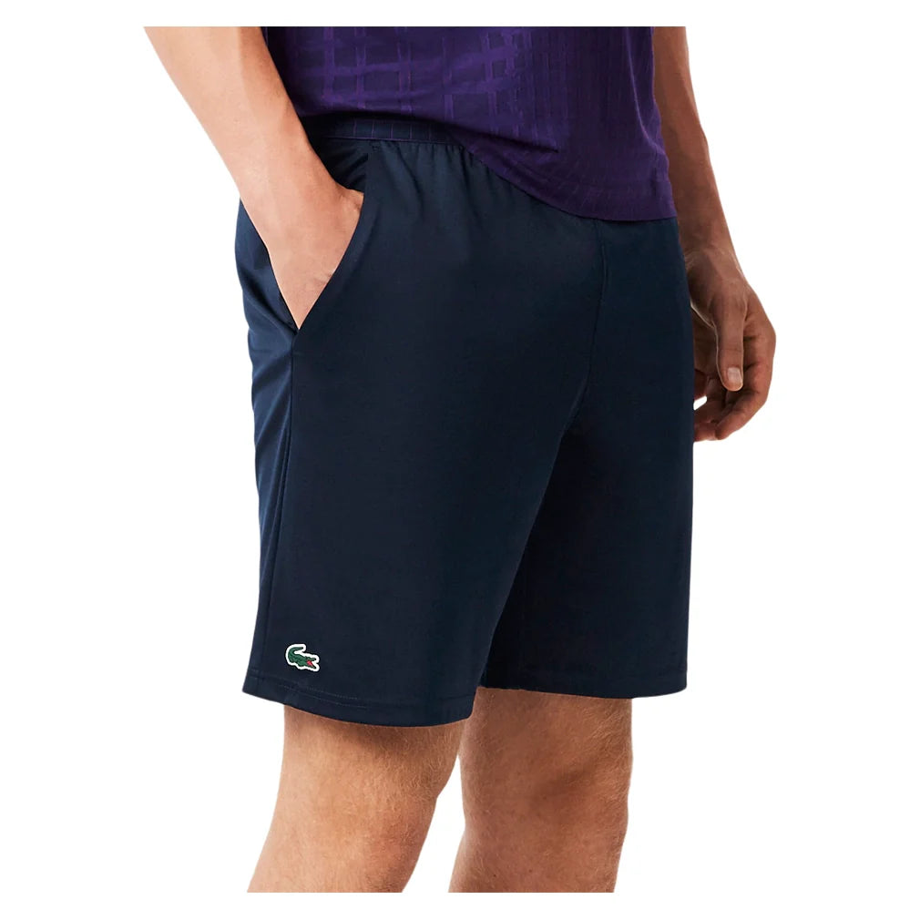 Men's Daniil Medvedev On Court Players Mesh 8 Inch Tennis Short Navy Blue
