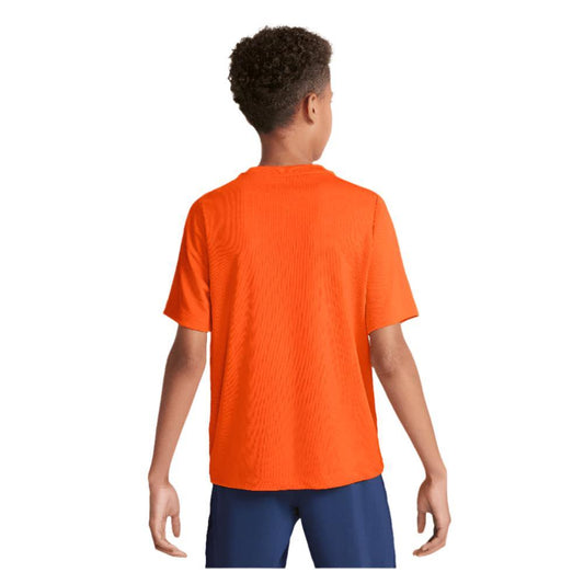 Boys' Dri-Fit Multi Short Sleeve Training Top Safety Orange and White