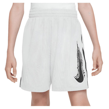 Boys' Dri-Fit Multi Woven Tennis Short White and Black