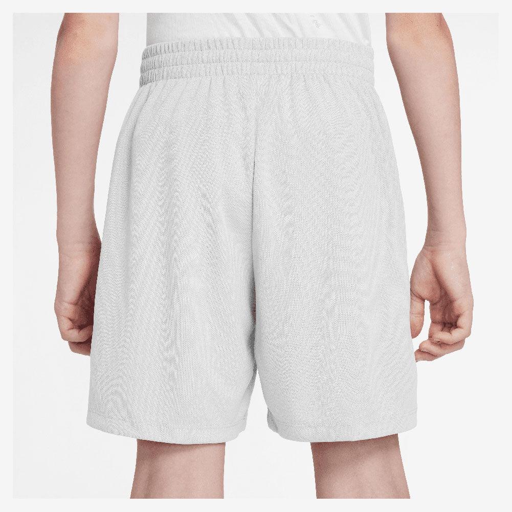 Boys' Dri-Fit Multi Woven Tennis Short White and Black