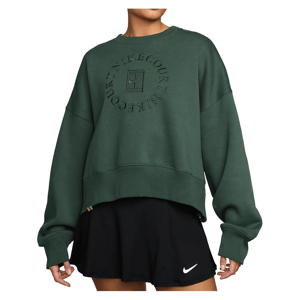 Women's Court Heritage Phoenix Fleece Oversized Long Sleeve Tennis Crew