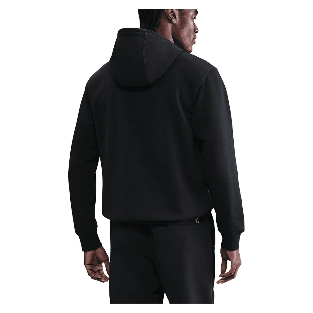 Men's Court Dri-FIT Heritage Fleece Pullover Tennis Hoodie Black and Anthracite