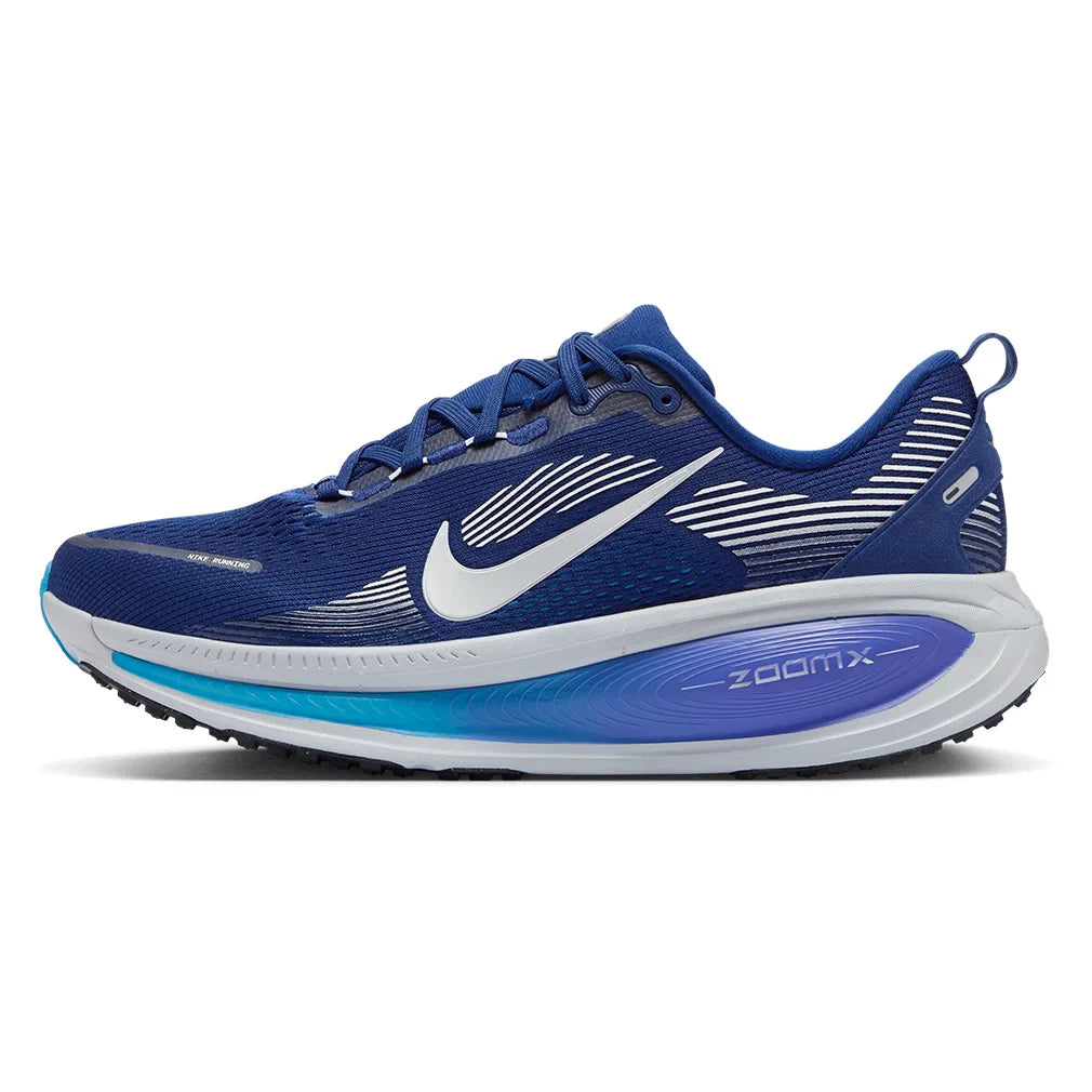 Men's Vomero 18 Running Shoes Blue Void and Metallic Silver