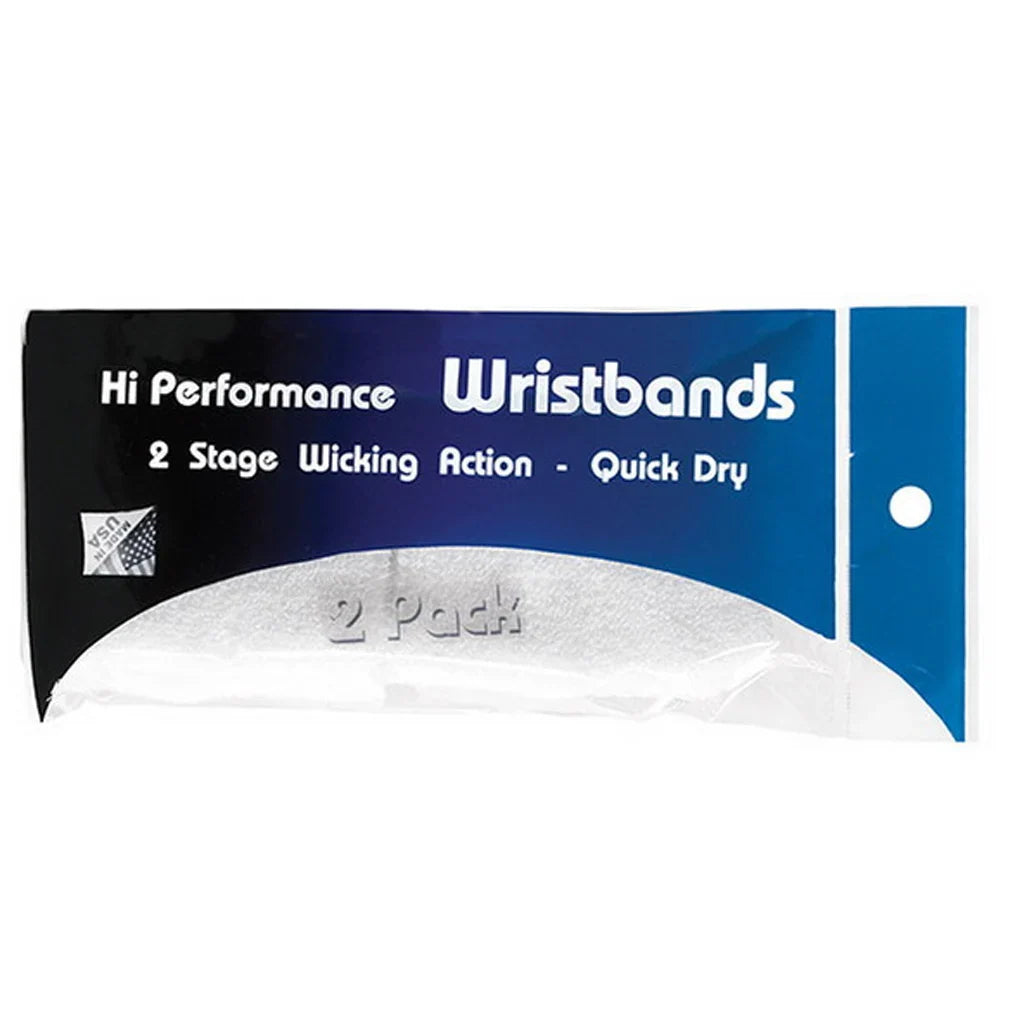 Hi Performance Tennis Wristbands 2 Pack