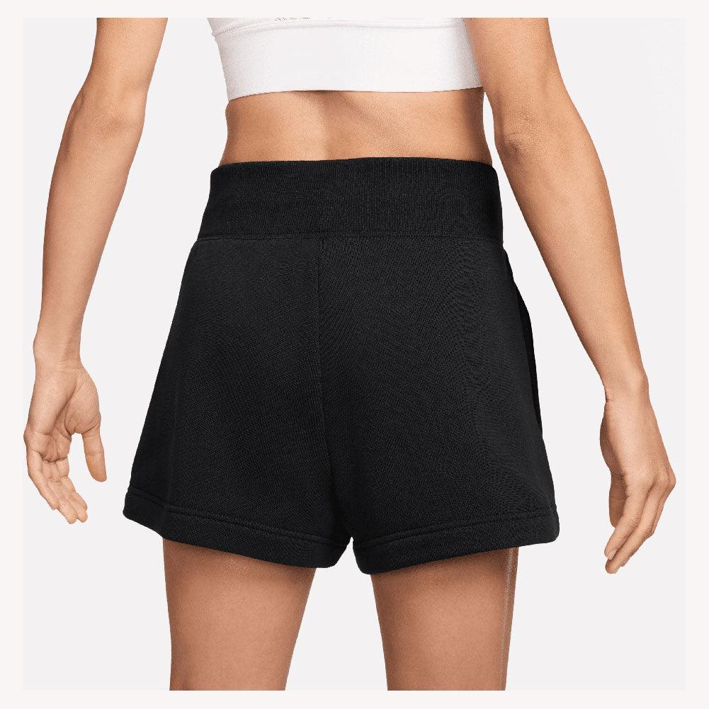 Women's Court High-Waisted Heritage Phoenix Fleece Tennis Shorts Black