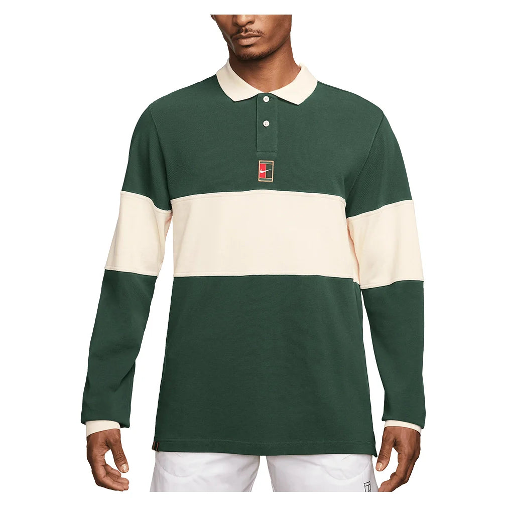 Men's Court Heritage Long Sleeve Tennis Polo