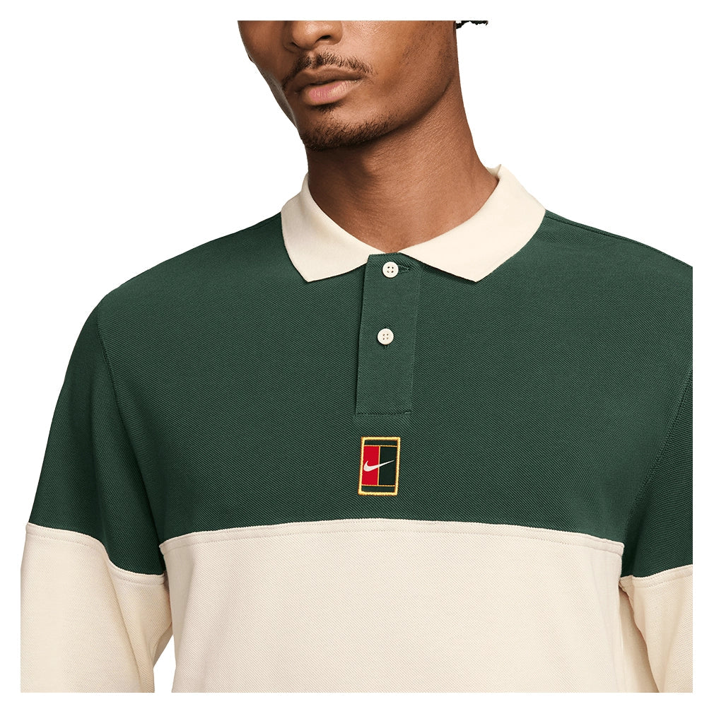 Men's Court Heritage Long Sleeve Tennis Polo