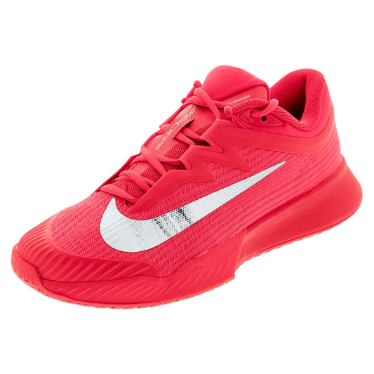 Women's Zoom Vapor Pro 3 PRM New York Tennis Shoes Bright Crimson and Metallic Silver