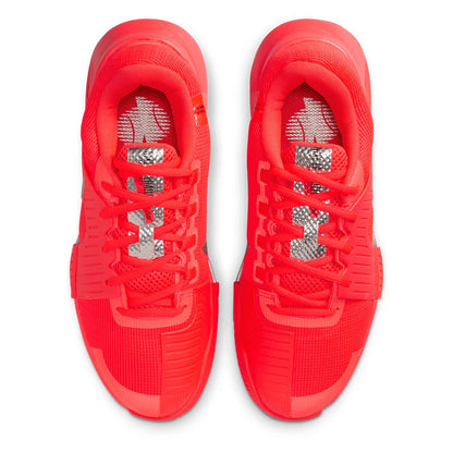 Women's Zoom GP Challenge 1 PRM New York Tennis Shoes Bright Crimson and Metallic Silver