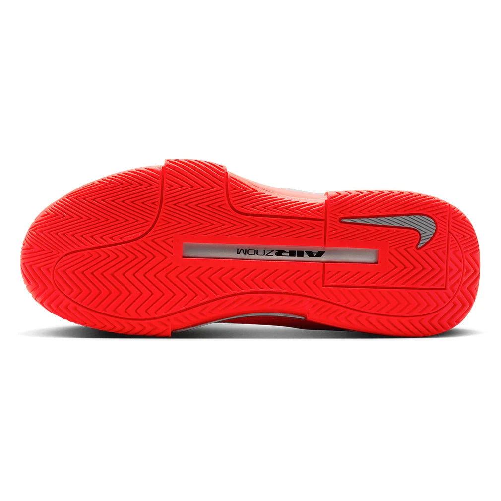 Women's Zoom GP Challenge 1 PRM New York Tennis Shoes Bright Crimson and Metallic Silver