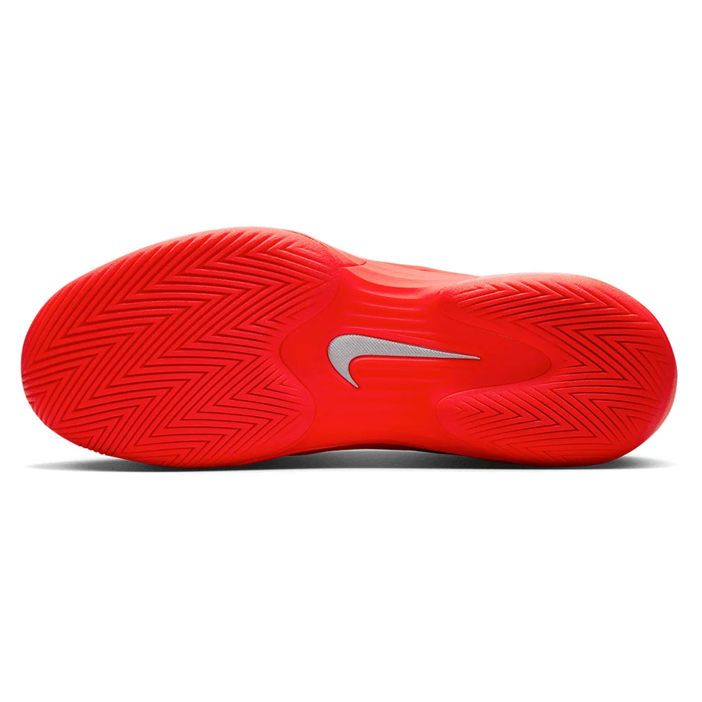 Women's Zoom Vapor 12 PRM New York Tennis Shoes Bright Crimson and Metallic Silver