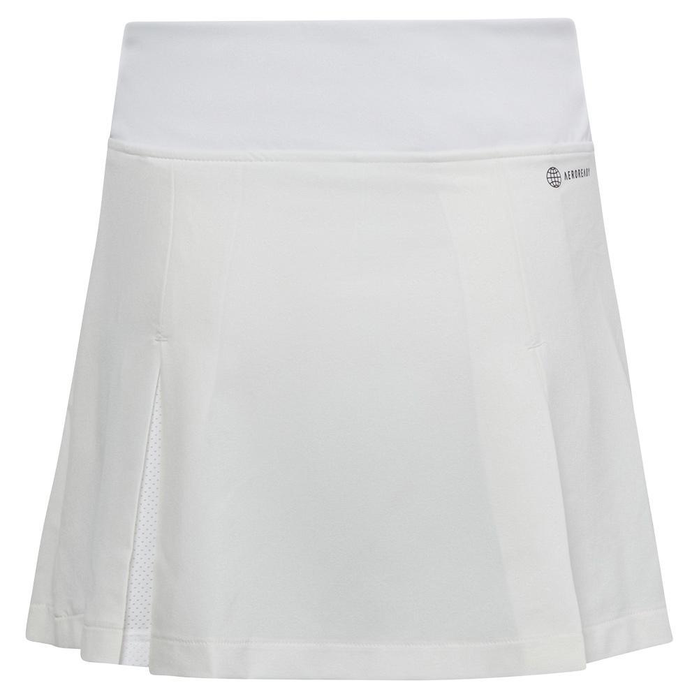Girls' Club Pleated Tennis Skort White