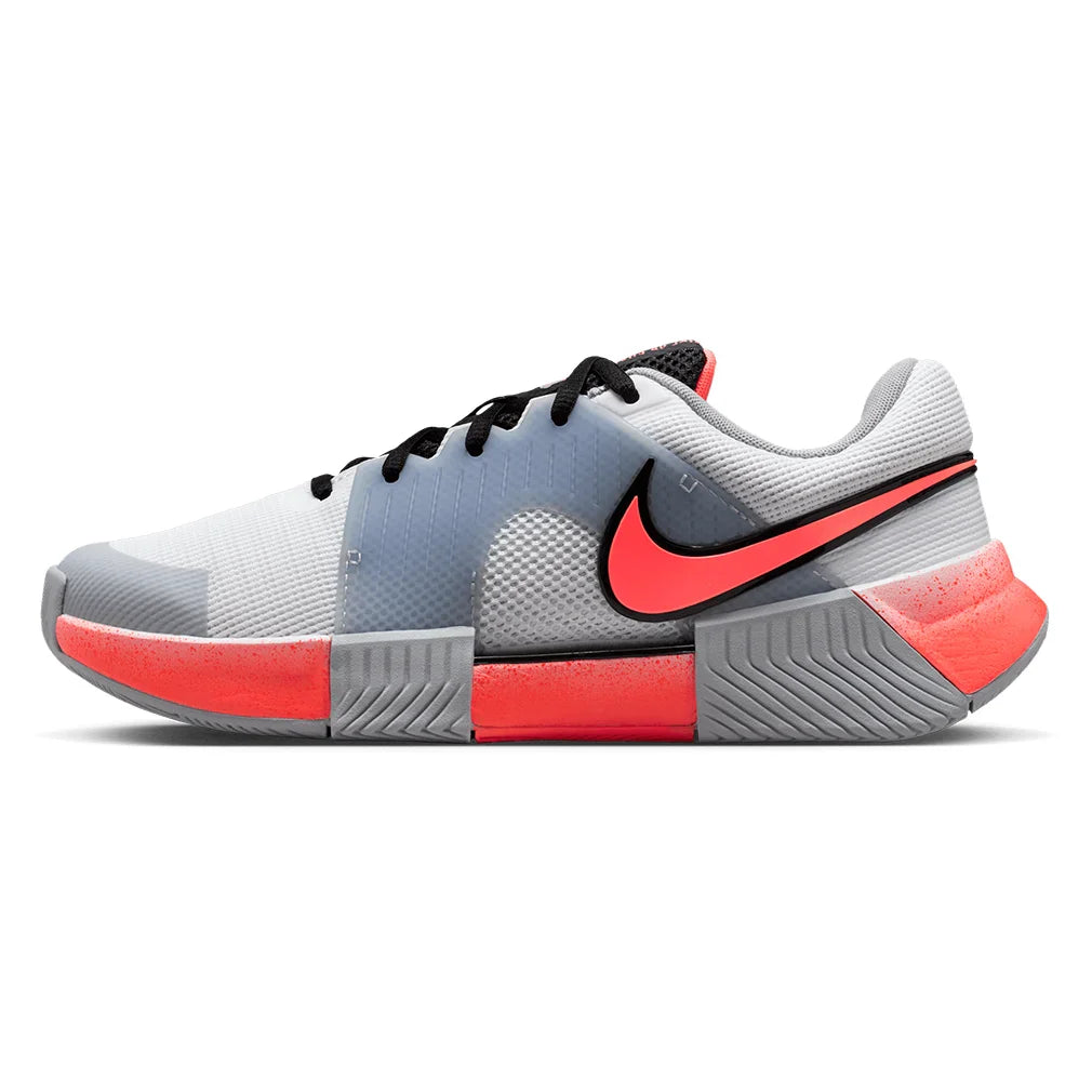 Women's Zoom GP Challenge 1 Premium Tennis Shoes White and Hot Lava