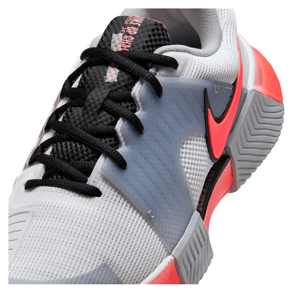 Women's Zoom GP Challenge 1 Premium Tennis Shoes White and Hot Lava