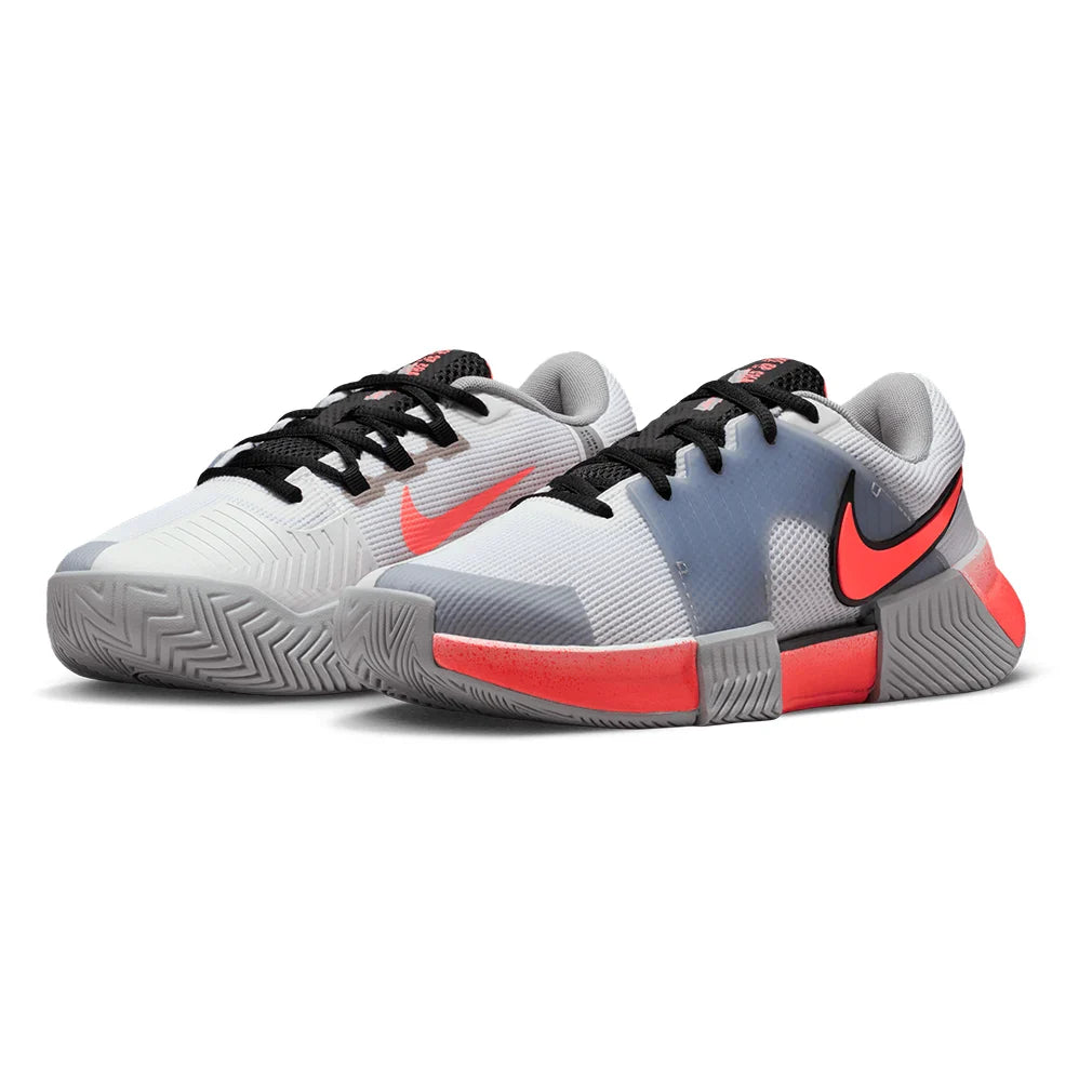 Women's Zoom GP Challenge 1 Premium Tennis Shoes White and Hot Lava