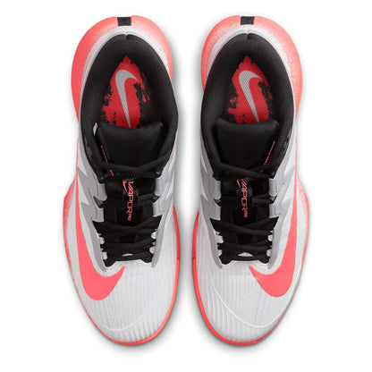 Women's Zoom Vapor Pro 3 Premium Tennis Shoes White and Hot Lava