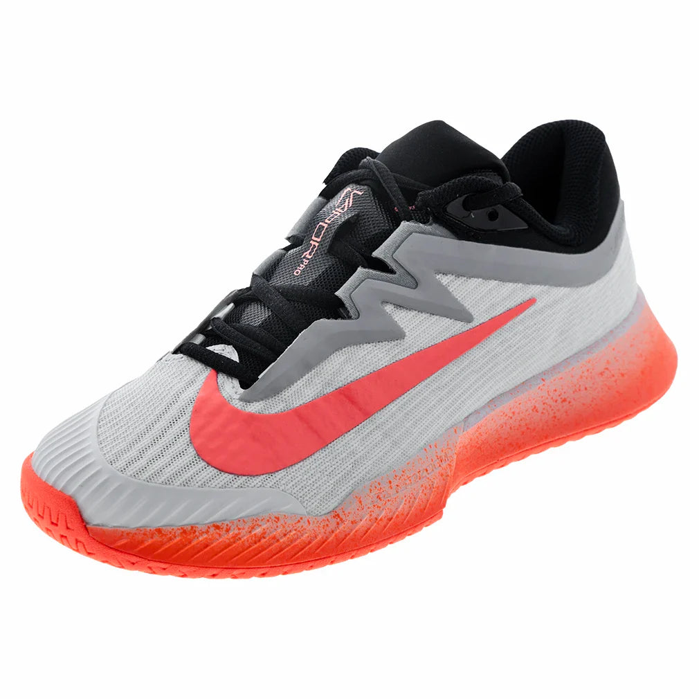 Women's Zoom Vapor Pro 3 Premium Tennis Shoes White and Hot Lava