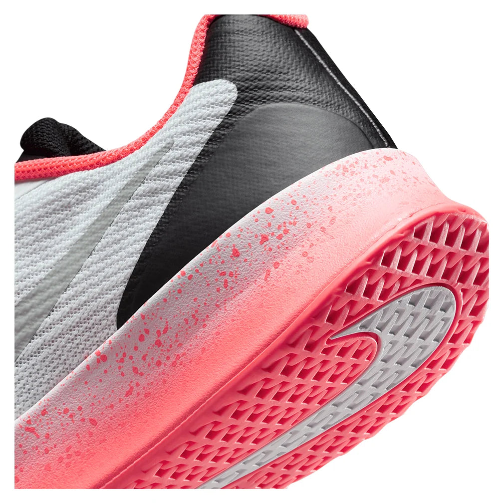 Women's Vapor Lite 3 Premium Tennis Shoes White and Hot Lava