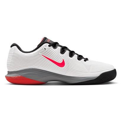 Women's Zoom Vapor 12 Premium Tennis Shoes White and Hot Lava